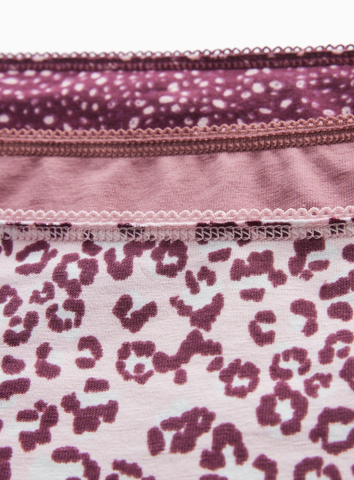 Purple Leopard High Leg Briefs 5 Pack 8 - Image 3 thumbnail